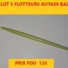 LOT 5 FLOTTEURS AUTAIN BAZZERIA Embout Rouge Ou Jaune Fluo Poids 4X12 Lot 25 -Shakespeare Boutique 00001 LOT 5 FLOTTEURS AUTAIN BAZZERIA embout rouge ou jaune fluo poids 4X12 lot 25