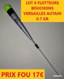 LOT 8 FLOTTEURS BOUCHONS VERSAILLES AUTAIN 0.7 GR L 10 CMS LOT 5